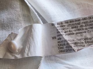 Top donna in lino bianco. Zara. M