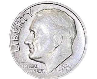 Rara moneta 10 c Roosevelt 