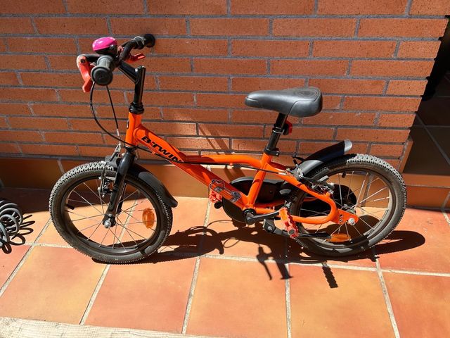 Bicicleta btwin 16 polzades color taronja