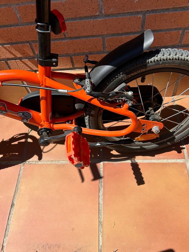 Bicicleta btwin 16 polzades color taronja