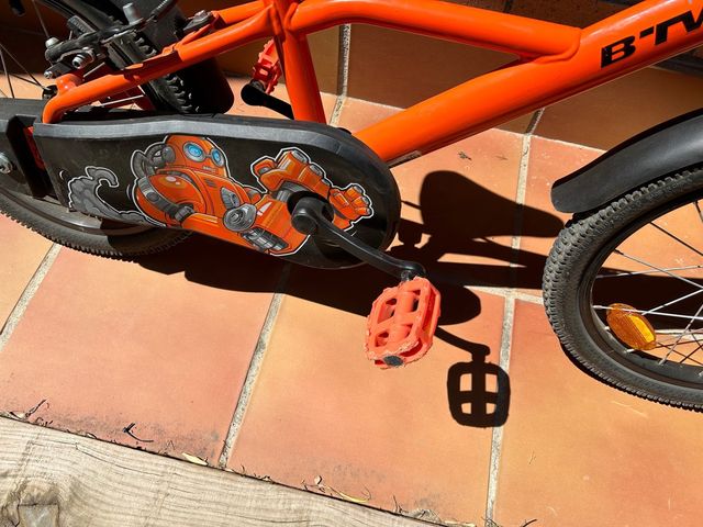 Bicicleta btwin 16 polzades color taronja