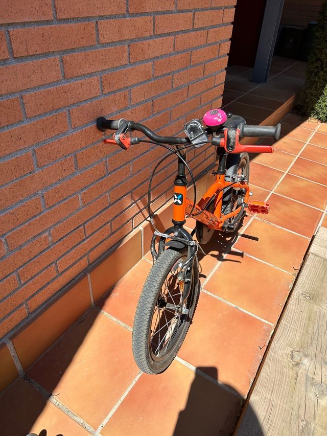Bicicleta btwin 16 polzades color taronja