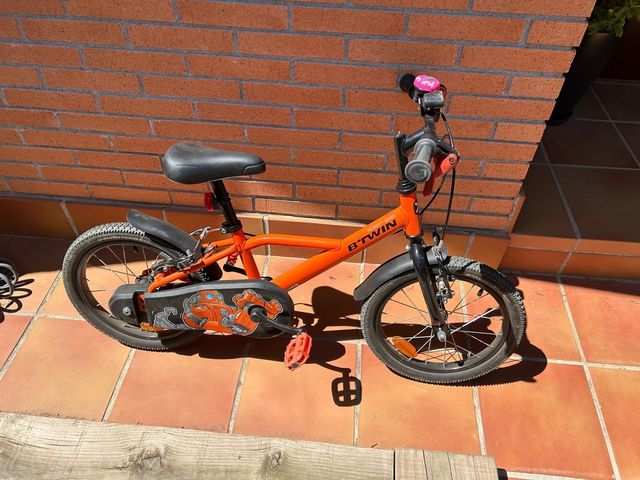 Bicicleta btwin 16 polzades color taronja