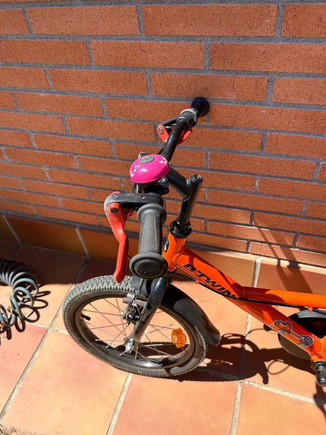 Bicicleta btwin 16 polzades color taronja