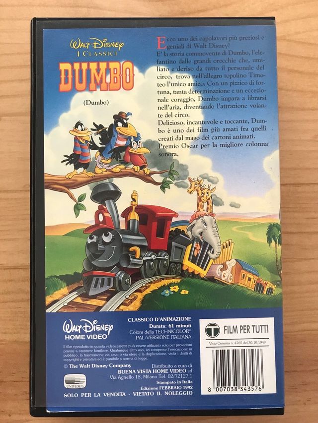 VHS Dumbo originale