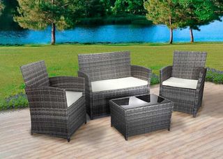 NUEVO conjunto terraza completo gris