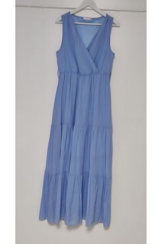 Vestido largo azul