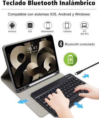 Funda con Teclado iPad Air 5/4 10,9 iPad Pro 11