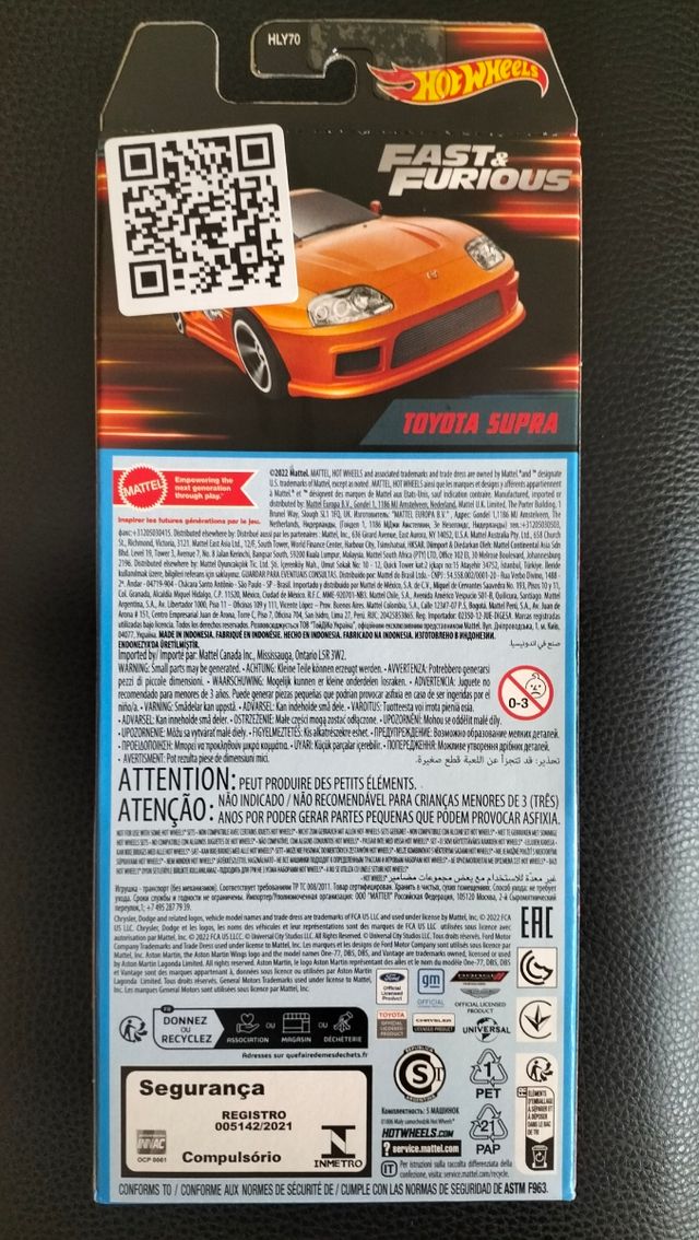 PACK FAST FURIOUS HOT WHEELS