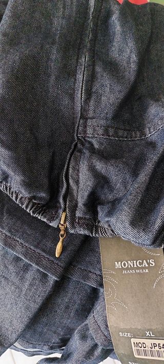Abito denim jeans triple balze tg.XL 