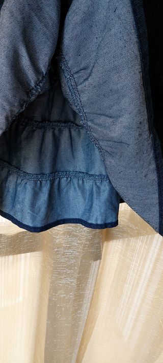 Abito denim jeans triple balze tg.XL 