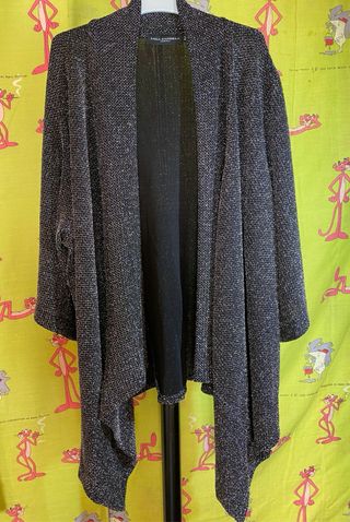 ENVÍO VESTIDO + KIMONO FIESTA gala negro plateado