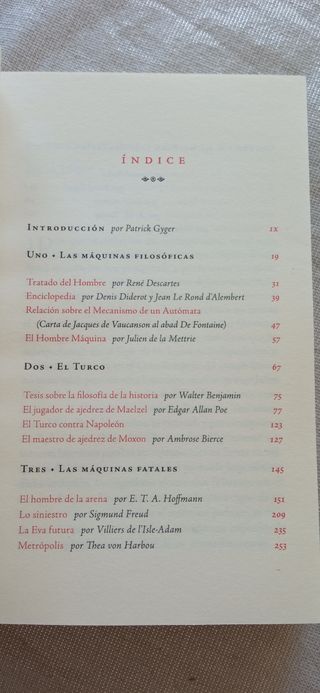 El rival de Prometeo- Vidas de Autómatas