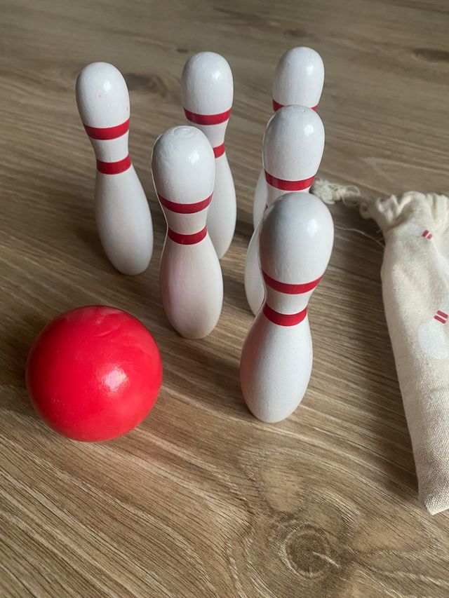 Bolos juego niños madera
