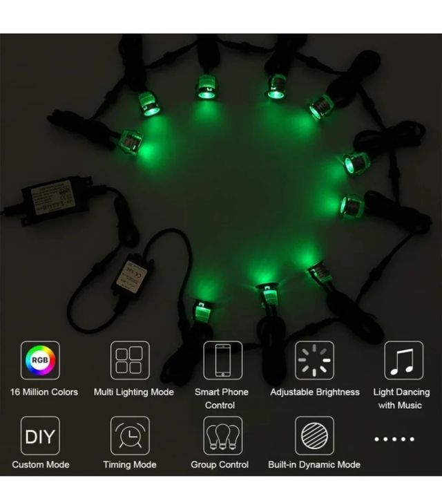 Juego 6 focos led smart empotrables