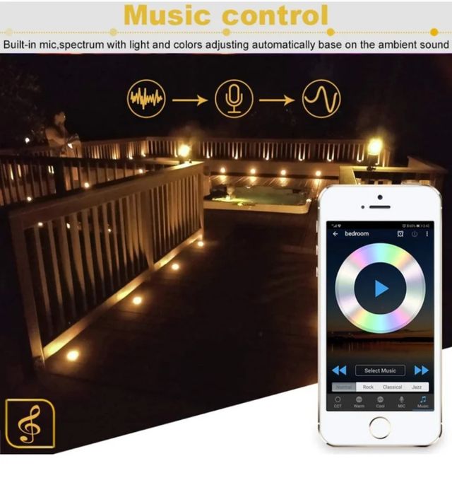 Juego 6 focos led smart empotrables