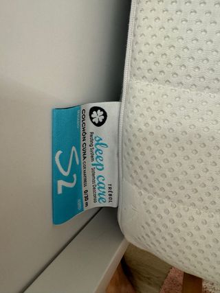 Colchón cuna 60x120 sleep care Trébol + Extras