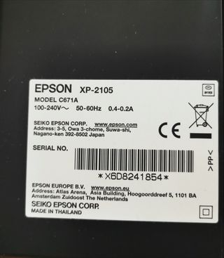 Impresora y escáner Epson Xp 2105