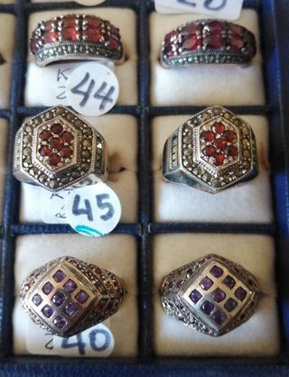 JOYAS ANILLOS PLATA 925 Y PIEDRAS 