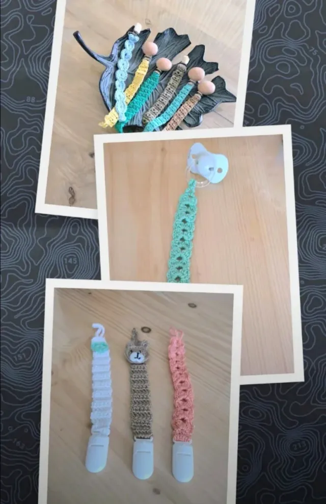 Chupetero de crochet