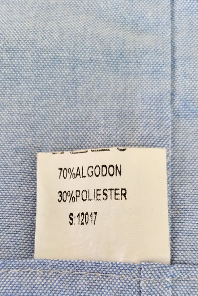 Camisa azul manga larga XL