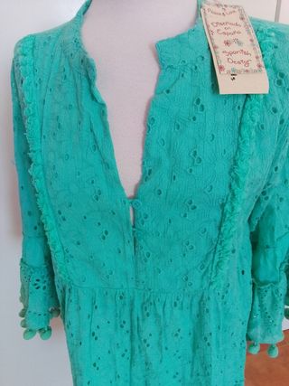 Vestido Boho Bordado