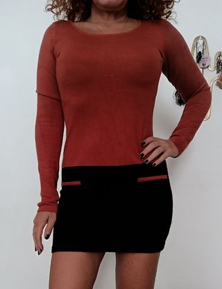 Miniabito donna bicolore