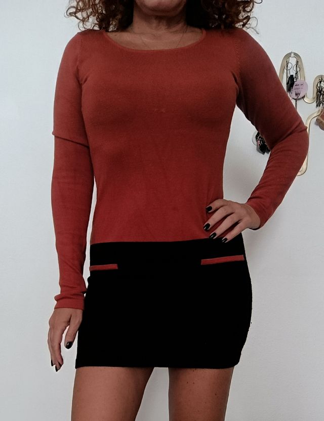 Miniabito donna bicolore