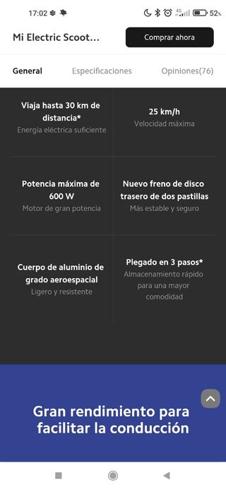 Patinete Xiaomi s3