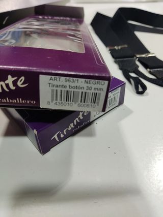 Tirantes y cinturones 3€ y 5€