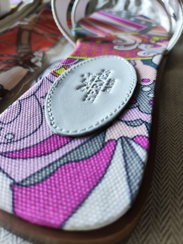 REPRODUCCIÓN: Sandalias Hermes Oran Blanc/Brun