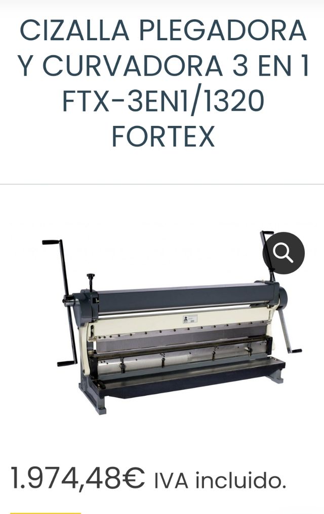 CIZALLA PLEGADORA CURVADORA