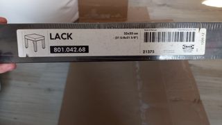 Mesa centro LACK negra Ikea