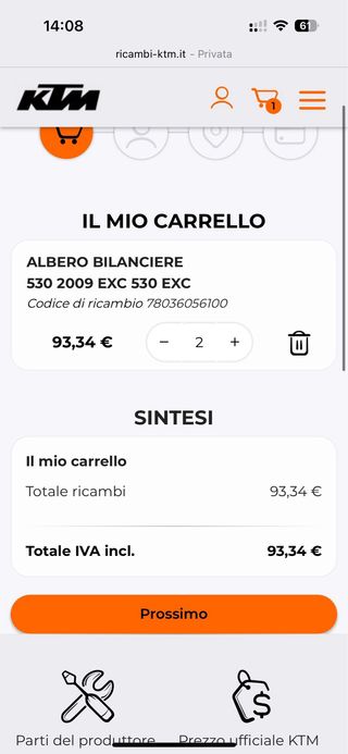 ricambi motore ktm 450 530