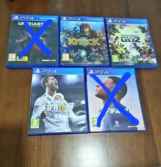 Juegos ps4 (lote o por separado)