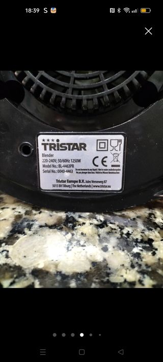 Vaporeta industrial TR7. Batidora