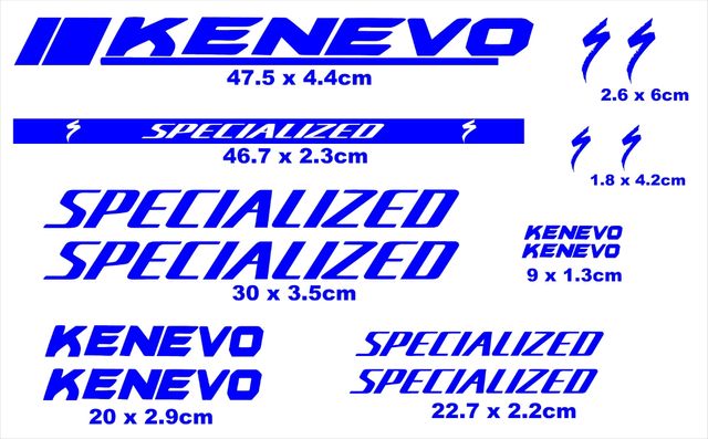 Pegatinas bici specialized kenevo