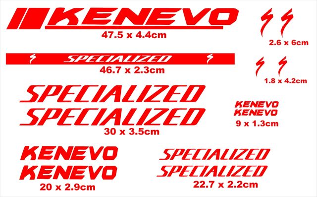 Pegatinas bici specialized kenevo