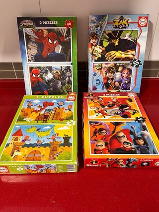 4 puzzles infantiles