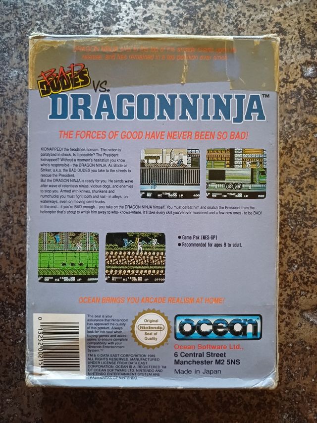 Nintendo NES - Bad Dudes vs Dragon Ninja