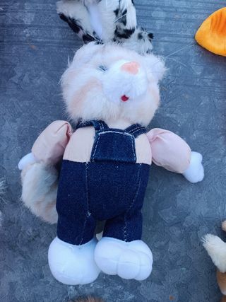 Peluche Gato Blanco Con Peto