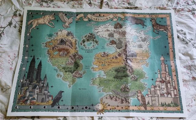 Ilustración mapa, corazón de piedra