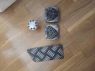 Pedales y pomo aluminio