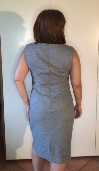 Vestito grigio longuette