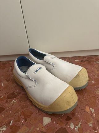 Zapatos robusta seguridad blancos