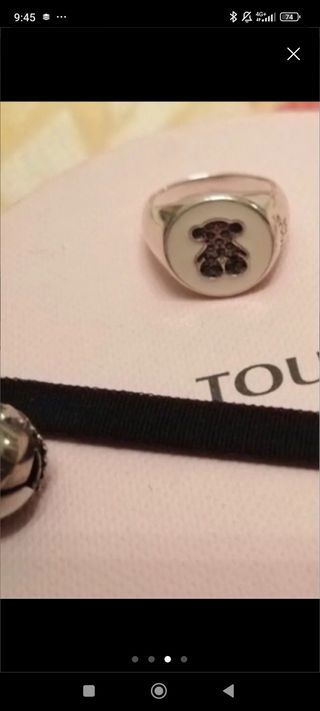 Anillo plata Tous 