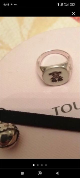 Anillo plata Tous 
