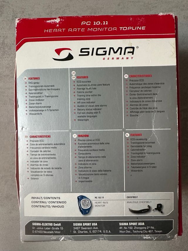 pulsometro sigma pc 10.11