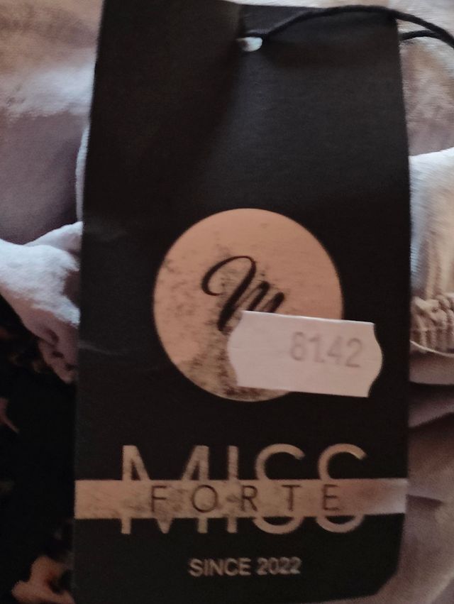 Abito over grigio spalline leopardate