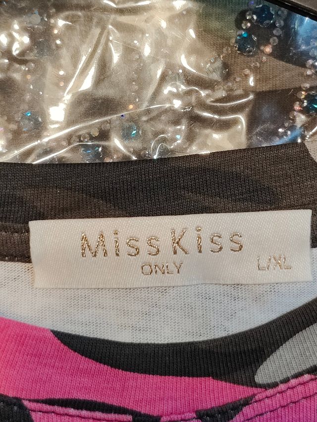 T-shirt militare fucsia donna